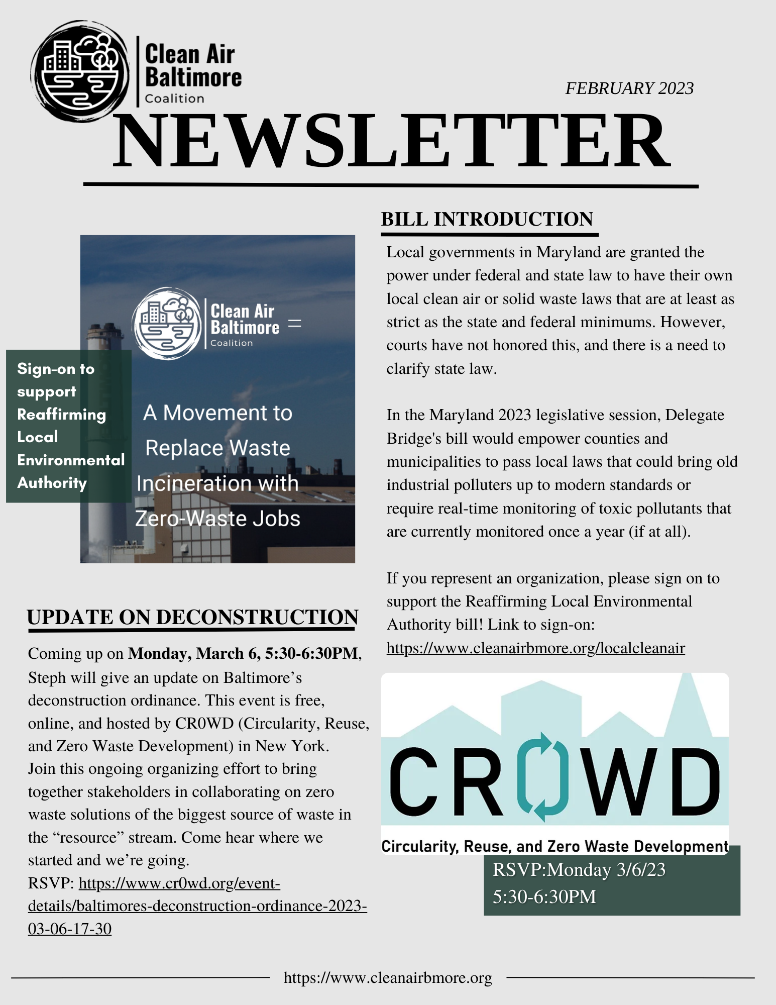 Feb 2023 newsletter cover